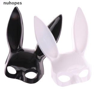 nuhopes 1pc sexy cosplay pvc conejo máscara mujeres halloween disfraz de fantasía fiesta máscaras co (2)