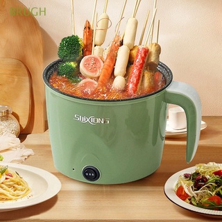BRUGH Kitchen Hot Pot 1.8L Frying Pan Rice Cooker Mini Cooking Multifunctional Home Non-stick Electric Steamer