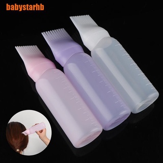 [babystarhb] botella de tinte para el cabello de 120 ml con aplicador cepillo salón coloración de pelo botellas