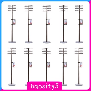 [baosity5] 10 pzs Mini línea De polo eléctrico Para rieles De tren/Micro paisaje Accs
