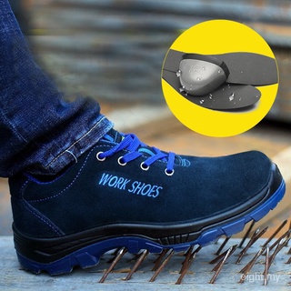 *garantía De calidad* zapatos de seguridad de los hombres de las mujeres de acero puntera impermeable senderismo zapatos de trabajo de soldadura zapatos antideslizante botas de seguridad qJLL