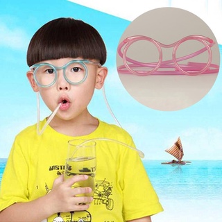 Novedad Flexible suave gafas tontas de paja gafas divertidas fiesta para niños J5Y6 (3)