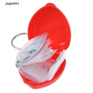 jageekt mini protect cpr máscara boca llavero rescate en caja del corazón máscara cara primeros auxilios co
