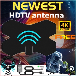 HDTV049 4K Digital Antenna TV Antenna Receiver 150 Miles Booster DVB-T2 ISDB-TB Indoor Amplifier Signal Booster