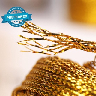 100m*1.5mm macramé cuerda cuerda artesanía DIY oro embalaje decoración de plata hilo hilo G6U7