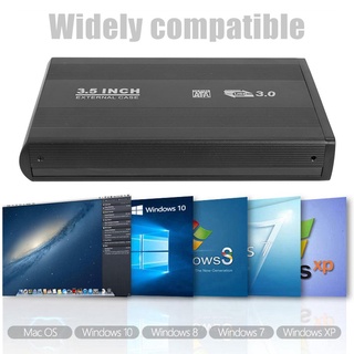 *sp_3.5 inch Hard Disk Drive Case SATA to USB3.0 Adapter External HDD Enclosure~