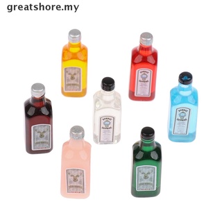 [Greatshore] juego de botellas de vino miniatura 1/12 casa de muñecas/accesorios de cocina/juguetes [MY]