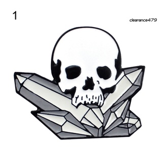 cl--halloween unisex esmalte cráneo broche pin chaqueta denim collar insignia decoración regalo (9)