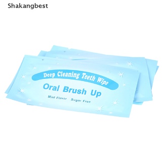 [skb] 100 pzs toallitas de limpieza profunda para blanquear dientes/cepillo dental para limpieza de dedos