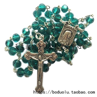Rosario católico reliquias té verde rosario rosario católico (edición limitada) envío desde italia