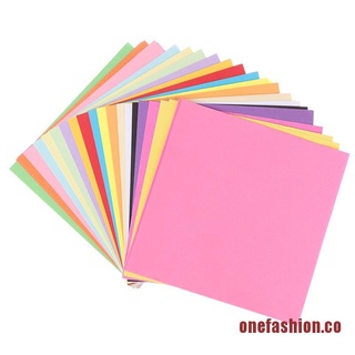 ONSHION 100x Handmade Origami Paper DIY 10Colors Folding Paper Double Sides Square Paper