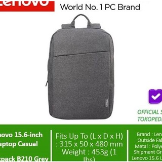 Lenovo - mochila para portátil de 15,6 pulgadas, B210, color gris