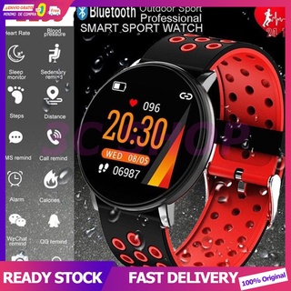 ✅ 3C SHOP 🚚 Pulsera inteligente Reloj inteligente 119S Smart Watch Bluetooth Watch Blood Pressure Round Smart Bracelet Waterproof Sport Watch Fitness Watch