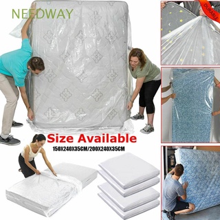 needway s/l funda de colchón transparente funda protectora de polvo para cama universal móvil de almacenamiento de casa impermeable protector de colchón