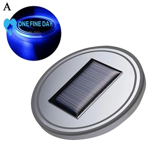 Portavasos LED de energía solar para coche, almohadilla de bebida y posavasos interiores de vibración automática con A6Q8
