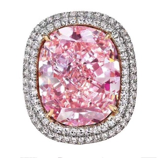 Subei anillo de zafiro rosa de diamantes de simulación para mujer/anillo de compromiso/joyería tamaño 5-11 plata 925 (5)
