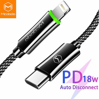 [Envío en 24 horas] Mcdodo USB-C PD Cable de carga rápida tipo C a para Lightning 18W 2A cargador de datos
