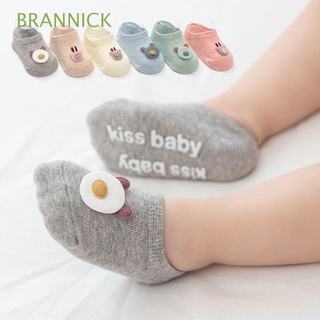 brannick 1-3 años de edad calcetines de bebé niño de dibujos animados recién nacido piso calcetines lindo mantener caliente bebé algodón suave niñas antideslizante suela/multicolor