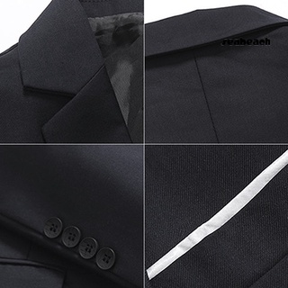 Los hombres de la moda Slim Fit Formal de un botón traje Blazer abrigo chamarra Outwear Top (3)