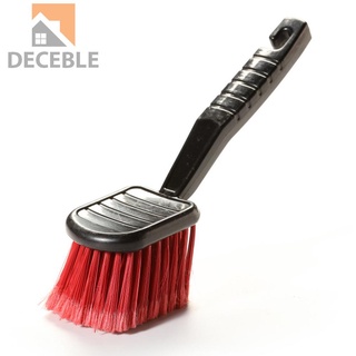 Cepillo de rueda de coche deceble con cerdas rojas Auto motocicleta limpieza herramientas de lavado (8)