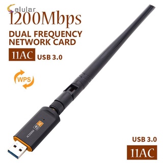 1200mbps adaptador usb doble banda wifi con antena usb3.0 802.11ac tarjeta de red (9)