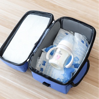 Portátil de doble capa momia leche materna enfriador bolsa de niño mujer Camping Picnic conveniente alimentos paquete térmico (4)