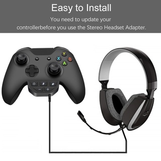 Adaptador De Auriculares Estéreo Convertidor De Micrófono Para Control Xbox One (6)