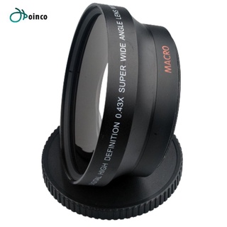 67 mm 0.43X lente de gran angular de vidrio óptico Ultra gran angular lente de ojo de pez