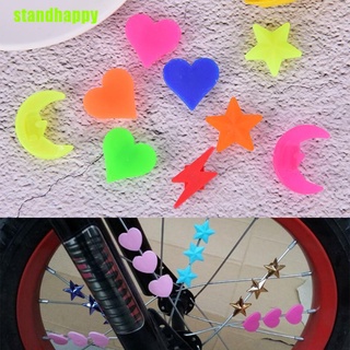 Standhappy 36 piezas de perlas de plástico para radios de rueda de bicicleta, multicolor, para niños, decoración