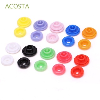 acosta colorful snap pañales popper plástico nuevo 50pcs ropa botón conjuntos prensa clip/multicolor (1)