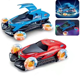 [sudeyte] juguete giratorio roadster forma cambiante múltiples direcciones eléctrico volando coche deportivo modelo de juguete para niños (8)