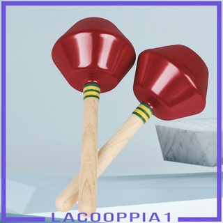 [LACOOPPIA1] 1 par de instrumentos educativos de percusión, martillo de arena, mangos de madera, bola de arena para actuaciones (8)
