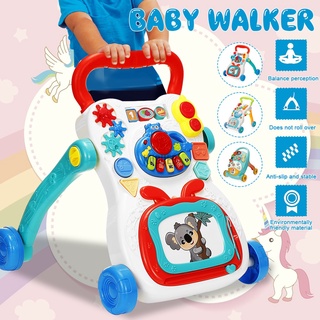 Multifuncional cochecito de bebé pequeño Anti-rollover ayuda al bebé a aprender a caminar (1)
