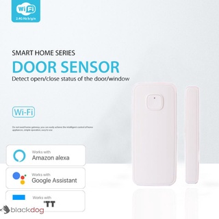 Tuya Wifi sensor de ventana de puerta Detector de alarma vida inteligente Compatible con Alexa Google Home BL