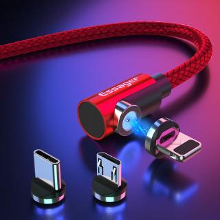 Cable magnético Micro USB tipo C cable de carga para Samsung iPhone 7 6 cargador rápido cable imán USB C cable cable adaptador