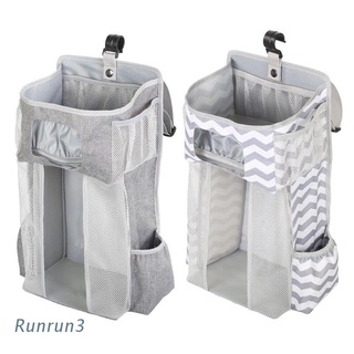 Run pañales apilador colgante bolsas de almacenamiento organizador de vivero para cuna o pared bebé ducha regalos (1)