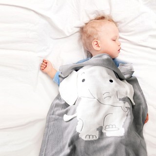 Nueva manta de elefante estéreo oreja manta de punto de los niños manta caliente bebé mantas
