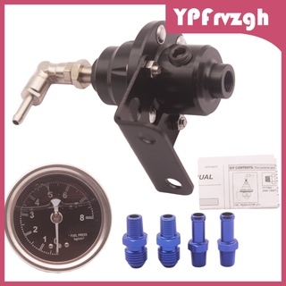 kit de regulador de presión de combustible ajustable universal 1:1 ratio 1-160 psi (7)