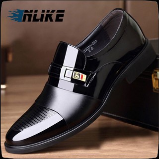 Los Hombres De La Moda De Cuero Formal Zapatos De Oficina Trabajo De Gran Tamaño Negocios Para (1)