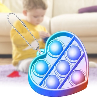 Pop It Fidget juguete de Color Mini silicona empuje burbujas juguetes divertido autismo Anti-estrés juguetes sensoriales