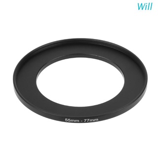 Will 55mm a 77mm Metal Step Up anillos adaptador de lente filtro cámara herramienta accesorios nuevo (1)