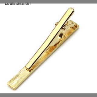 [louisfashion] Broche de Metal chapado en oro Simple para corbata y corbata Clip caliente