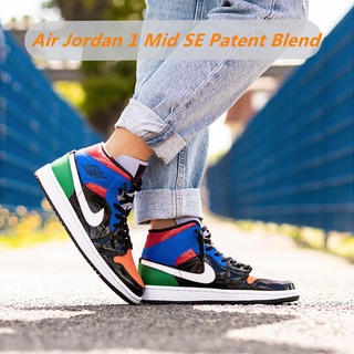 108 colores Nike Air Jordan 1 Mid Se skate mix High Top Board Sapatos