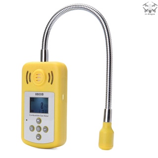 profesional detector de gas combustible localización de fugas de gas portátil determinar probador con pantalla lcd y alarma de luz de sonido