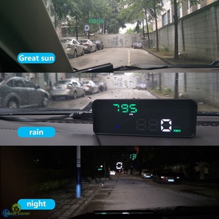 Hud pantalla Universal Para coche P9 Hud con pantalla 2 Velocidades/alarma De advertencia