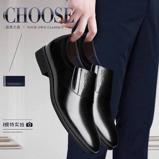 ❤ kasut lelaki ❤✦Kasut kulit perniagaan lelaki kasual bernafas lembut bawah pakaian formal kasut musim semi lelaki kasut pemuda hitam Korea✦