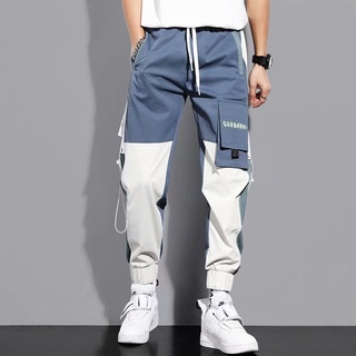 Moda de la marca de gran tamaño de los hombres pantalones de Jogger de los hombres pantalones de chándal pantalones de trotar
