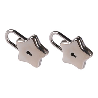 yzz candado de metal en forma de estrella con cierre de llave de bloqueo de seguridad para diario bolso de mano maleta bolsa de hombro caja de joyería (3)