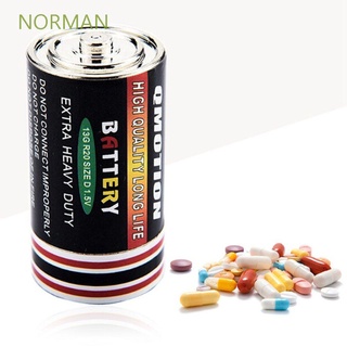 Norman Best Products contenedor caja segura cajas de almacenamiento en forma de batería caja de dinero monedas ocultas píldora Diversion escondite/Multicolor