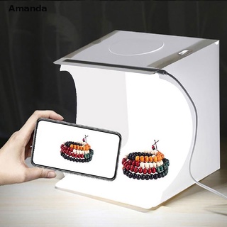 [Amanda] Portátil 9.5 " x Luz LED Fotografía Cubo Caja De Tiro Tienda De Estudio Fotográfico .